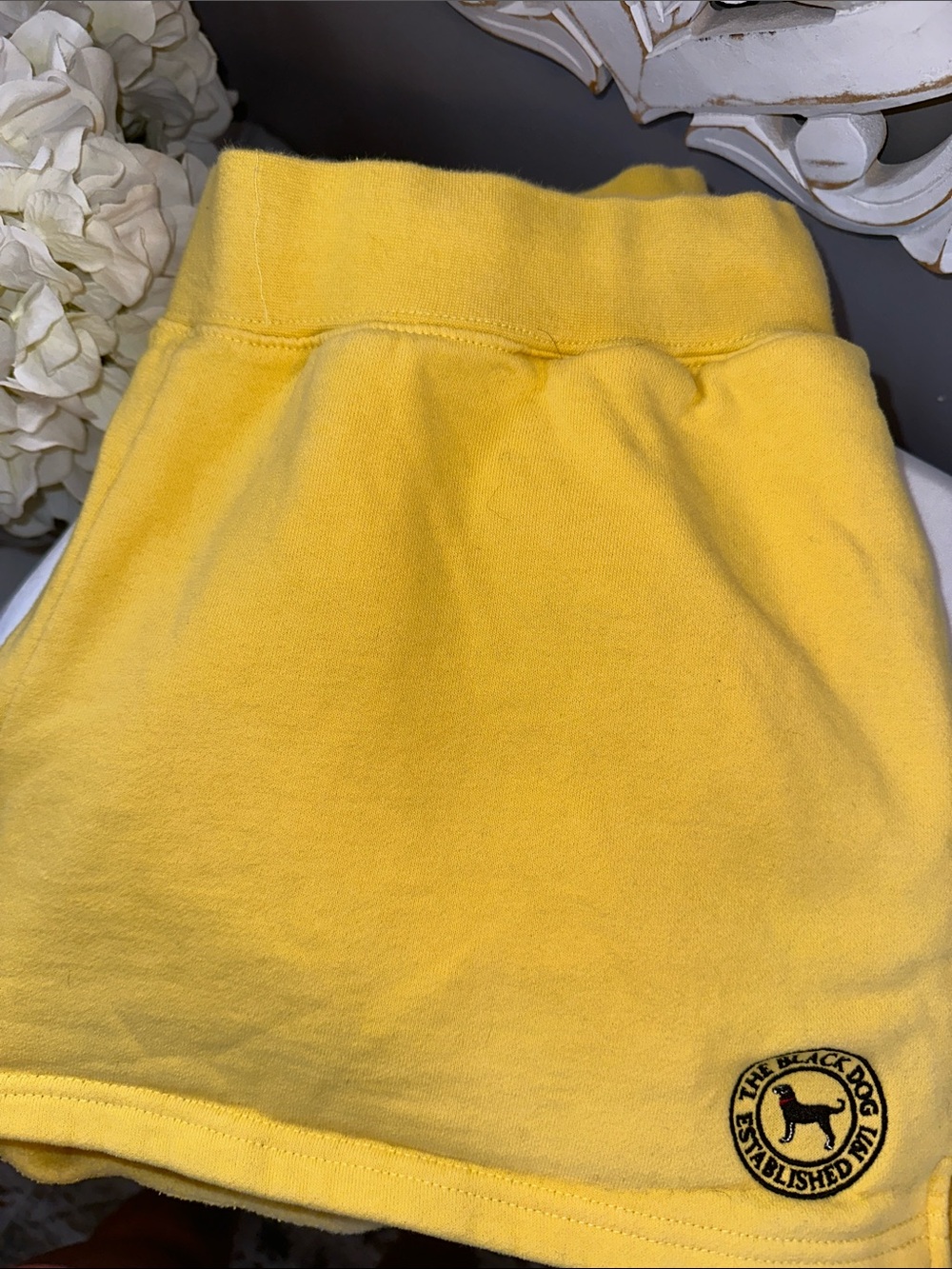 Women’s The Black Dog Yellow short with Logo